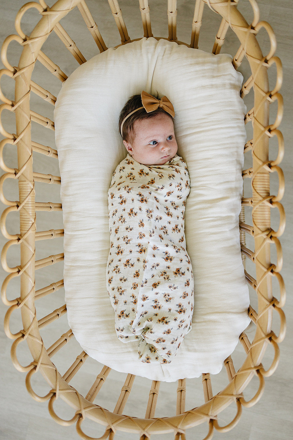 Autumn Bloom Muslin Swaddle Blanket - MOOGCO Baby