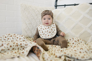 Autumn Bloom Classic Muslin Bib