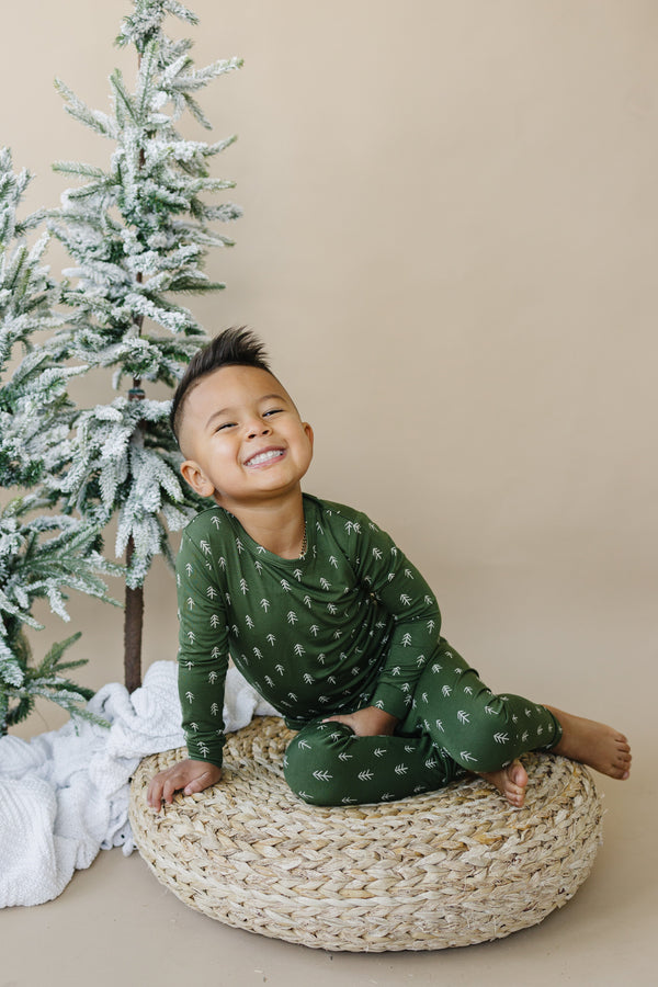 Christmas Tree Bamboo Pajamas - 2pc Set