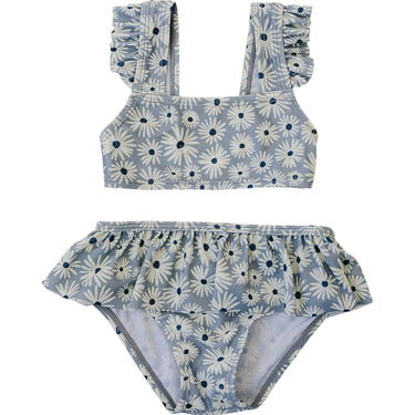 Daisy Ruffle Bikini Set for babies - cute two-piece swimwear with playful ruffles and floral design.