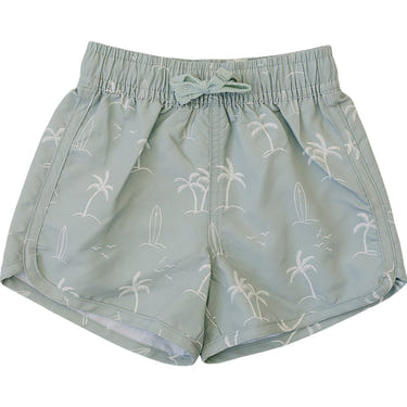 Sage Surfer Swim Shorts for babies, stylish and comfortable swimwear for sunny days at the beach or pool.
