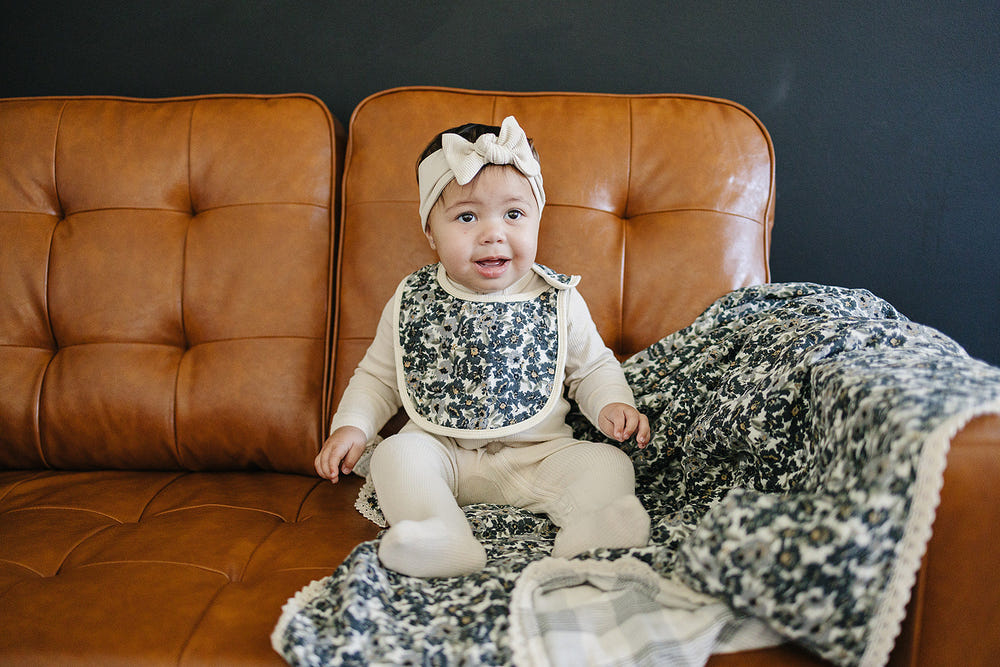 Liberty Floral Classic Muslin Bib - MOOGCO Baby
