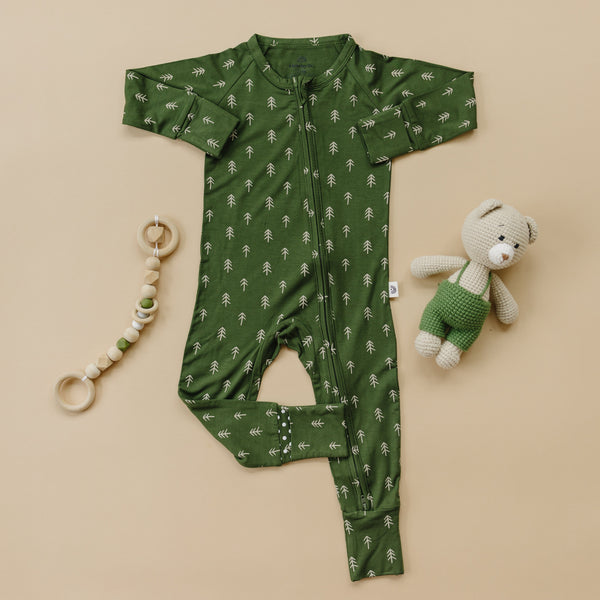 Christmas Tree Bamboo Pajamas - Zippy
