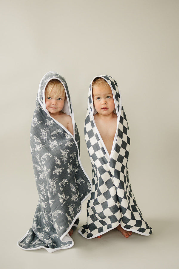 Wild West Muslin Hooded Towel