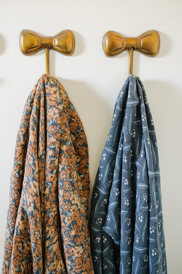 Navy Berry Muslin Swaddle Blanket - MOOGCO Baby