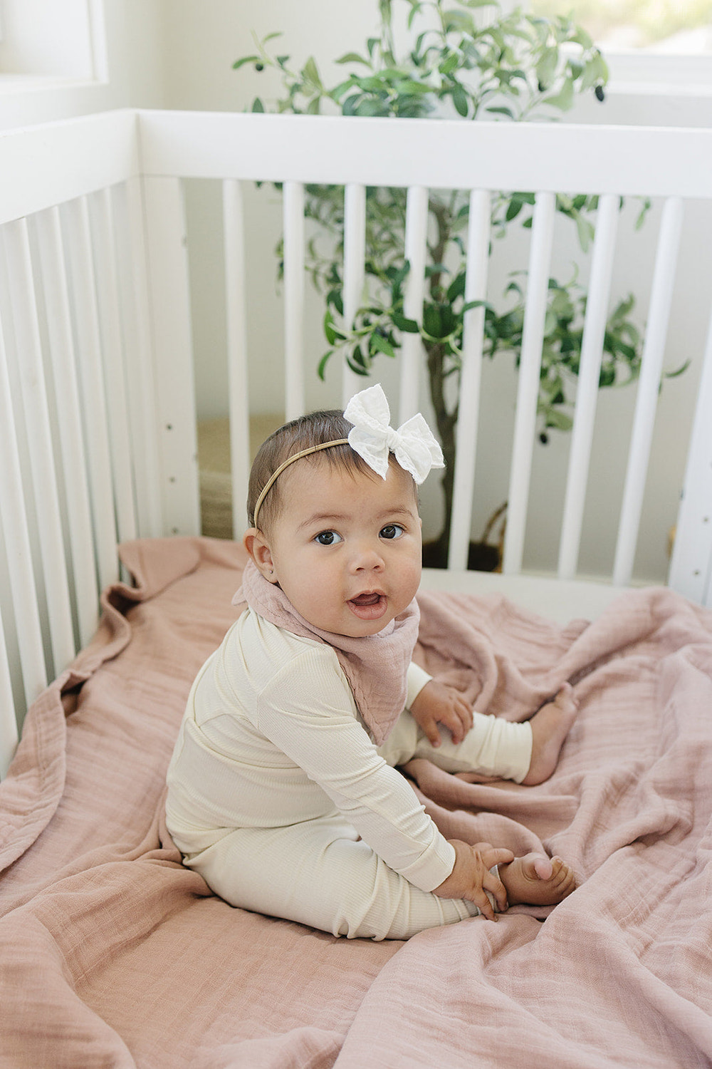 Dusty Rose Muslin Quilt - MOOGCO Baby