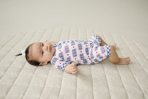 Bamboo Shorty Romper | USA