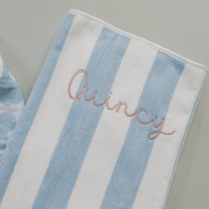 Seaside Stripe Organic Cotton Beach Towel