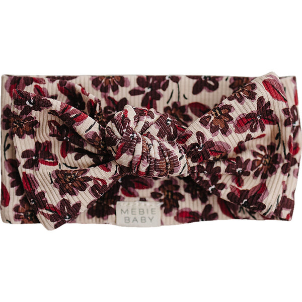 Antique Floral Ribbed Bamboo Head Wrap