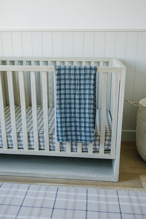 Vintage Plaid + Navy Plaid Muslin Quilt