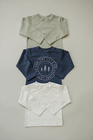 Sage Long Sleeve Cotton Tee