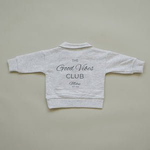Good Vibes Quarter Zip French Terry Set