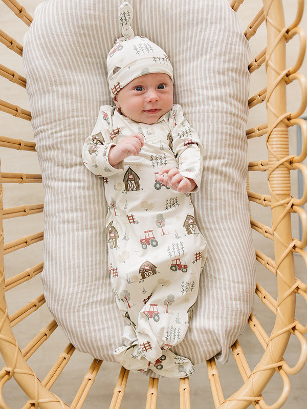 Farmhouse Bamboo Newborn Knot Hat