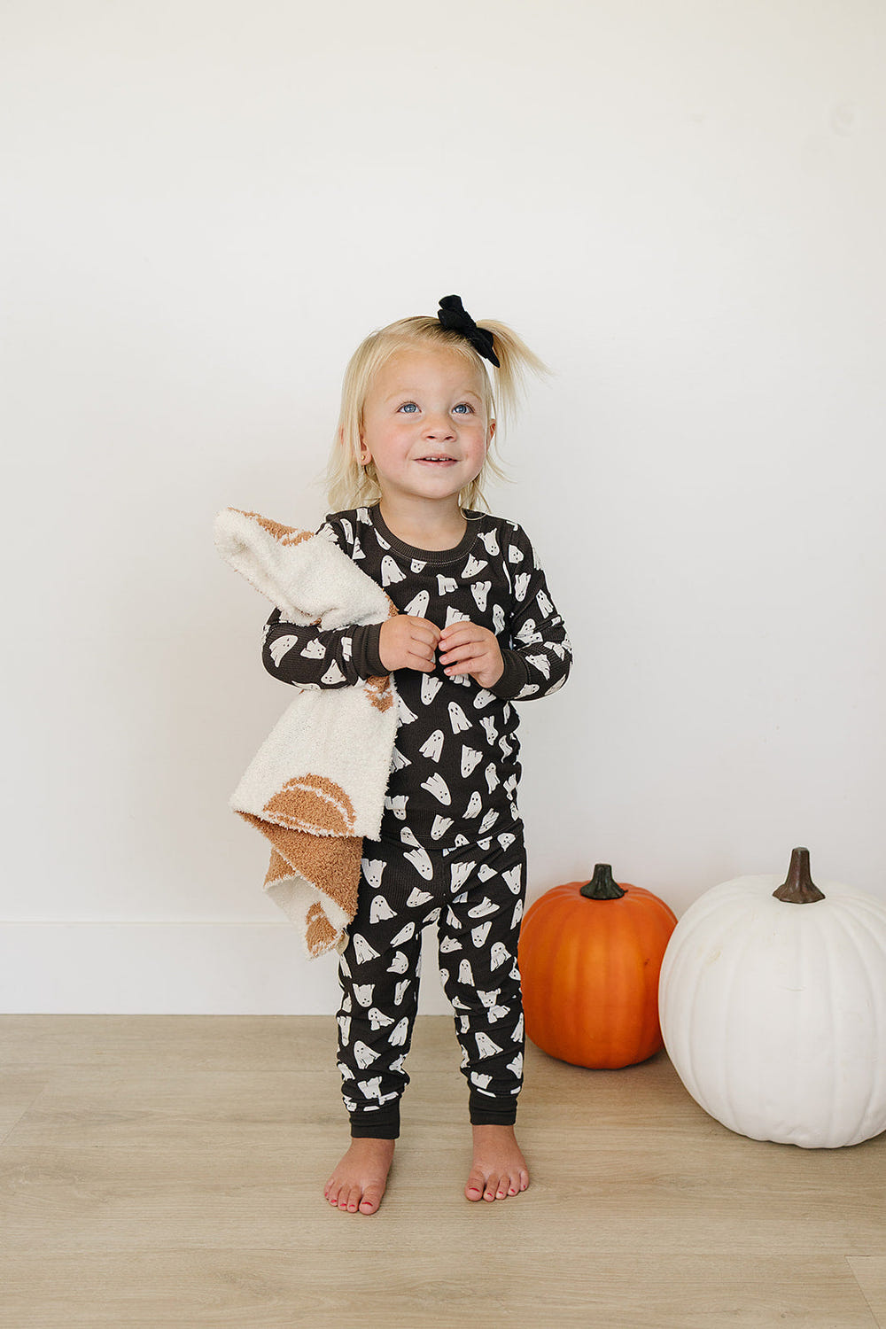 Spooky Bamboo Cozy Set for babies - soft, stylish two-piece outfit perfect for Halloween fun.