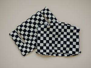 Black & White Checkered Cushion for the Stokke Tripp Trapp Highchair