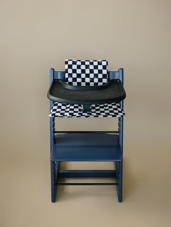 Black & White Checkered Cushion for the Stokke Tripp Trapp Highchair
