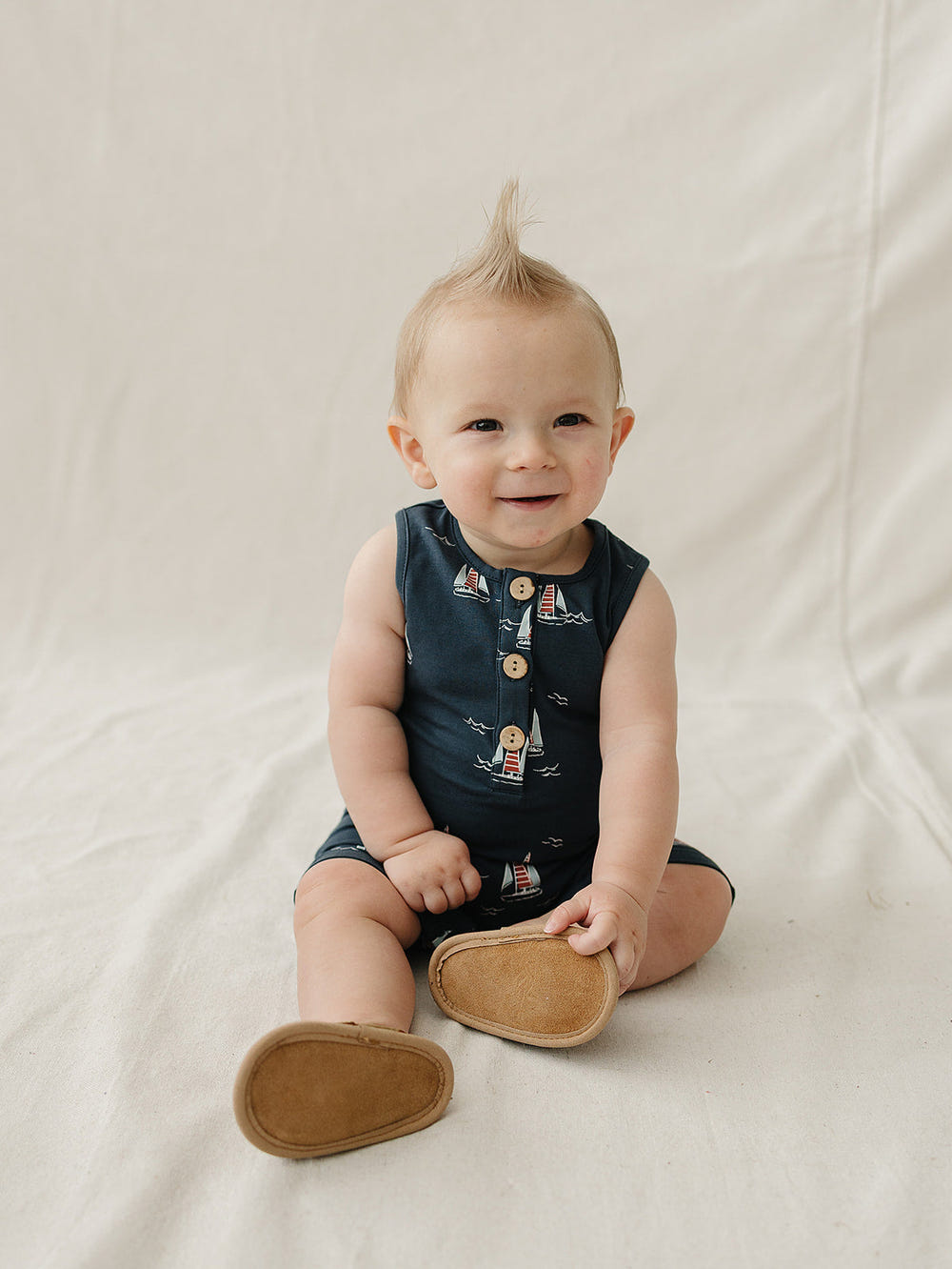 Sailboat Short Romper