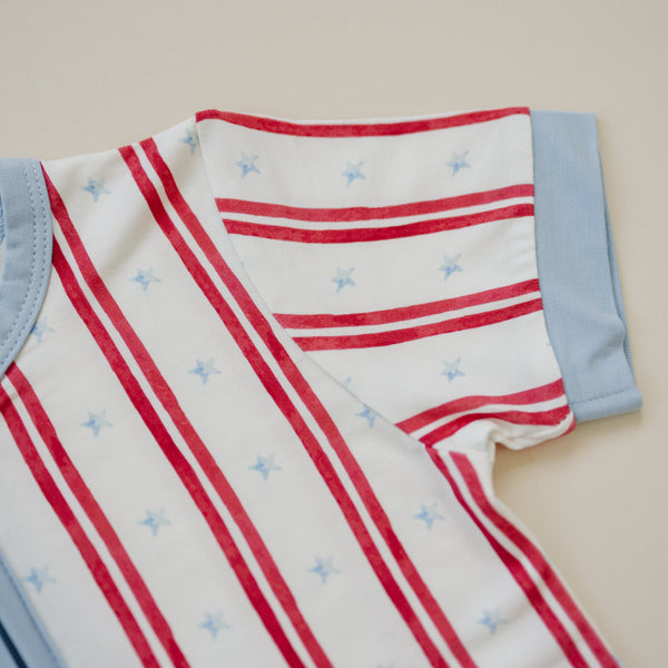 Stars & Stripes Bamboo Shorty Pajamas