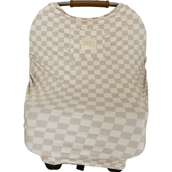 louis vuitton stroller and car seat Taupe Checkered Bamboo Multi-Use Cover - Ge