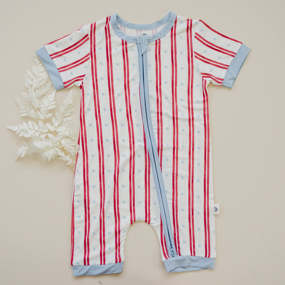 Stars & Stripes Bamboo Shorty Pajamas