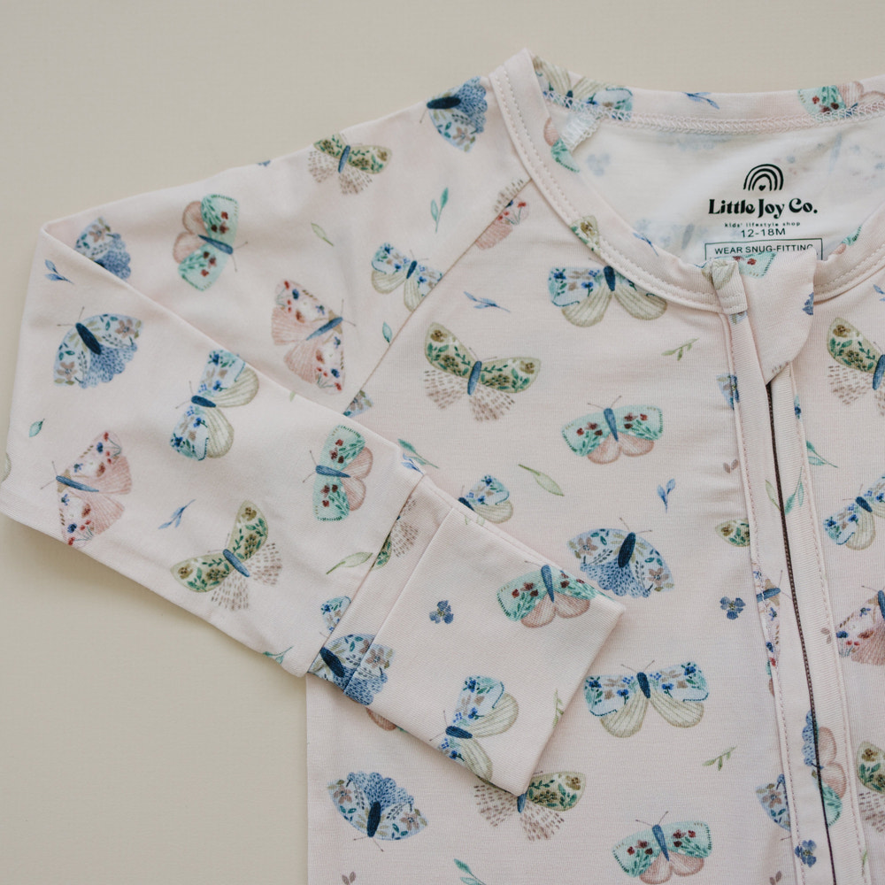 Luna Moths Bamboo Zippy Pajamas