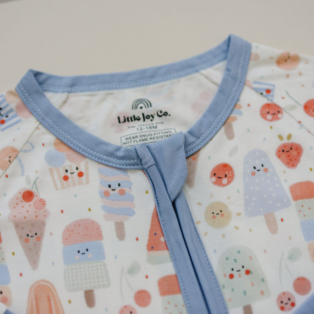 Sweet Summertime Bamboo Zippy Pajamas for babies in a cozy, stylish design. Perfect for warm weather sleep.