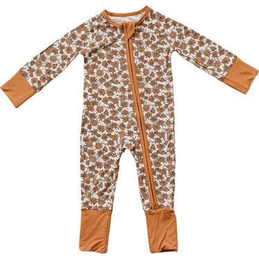 Cream Magnolia Bamboo Zipper - MOOGCO Baby