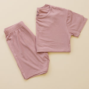 Women's Ribbed Bamboo Pajama Top & Bottoms - sold as separates