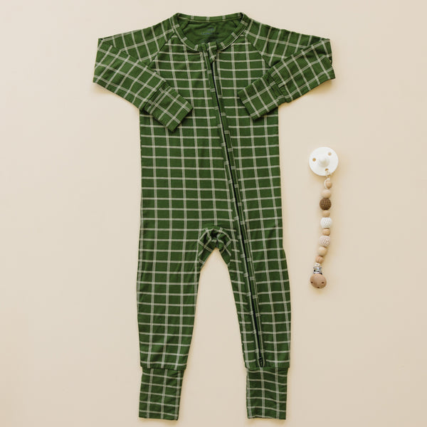 All Spruced Up Bamboo Zippy Romper - Newborn & 0/3m left