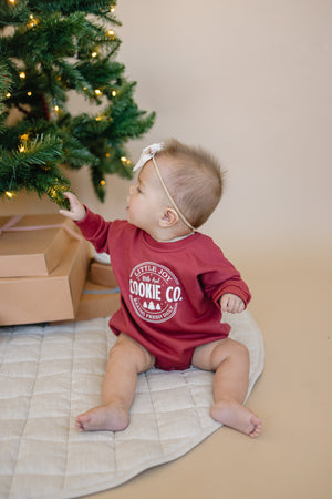 Little Joy Cookie Co. Christmas Sweatshirt Romper