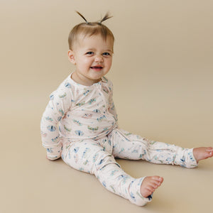 Luna Moths Bamboo Zippy Pajamas