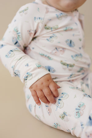 Luna Moths Bamboo Zippy Pajamas