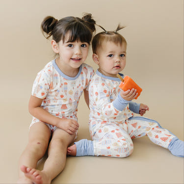 Sweet Summertime Bamboo Zippy Pajamas for babies in a cozy, stylish design. Perfect for warm weather sleep.