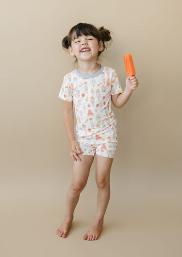 Sweet Summertime 2pc Bamboo Pajamas for babies, perfect for comfortable sleep and cozy nights.
