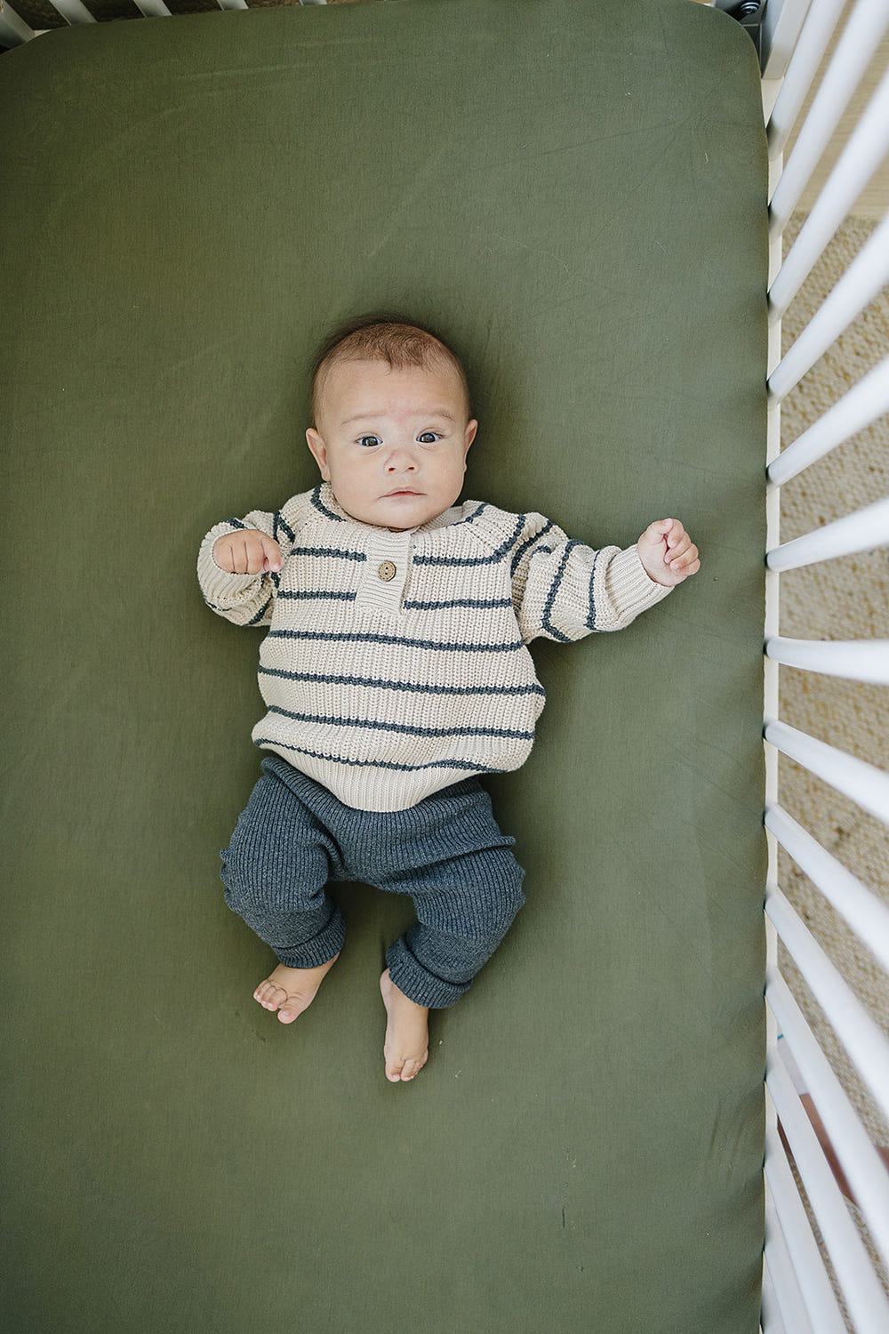 Charcoal Knit Leggings - MOOGCO Baby