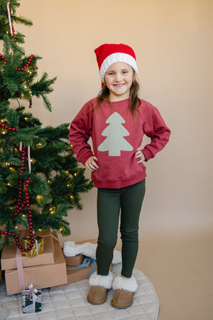 Christmas Tree Applique Sweatshirt