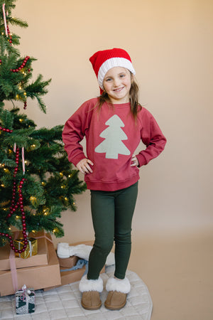 Christmas Tree Applique Sweatshirt