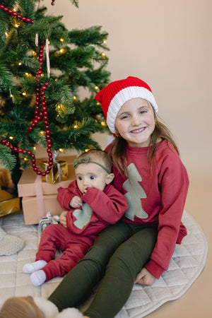 Christmas Tree Applique Sweatshirt