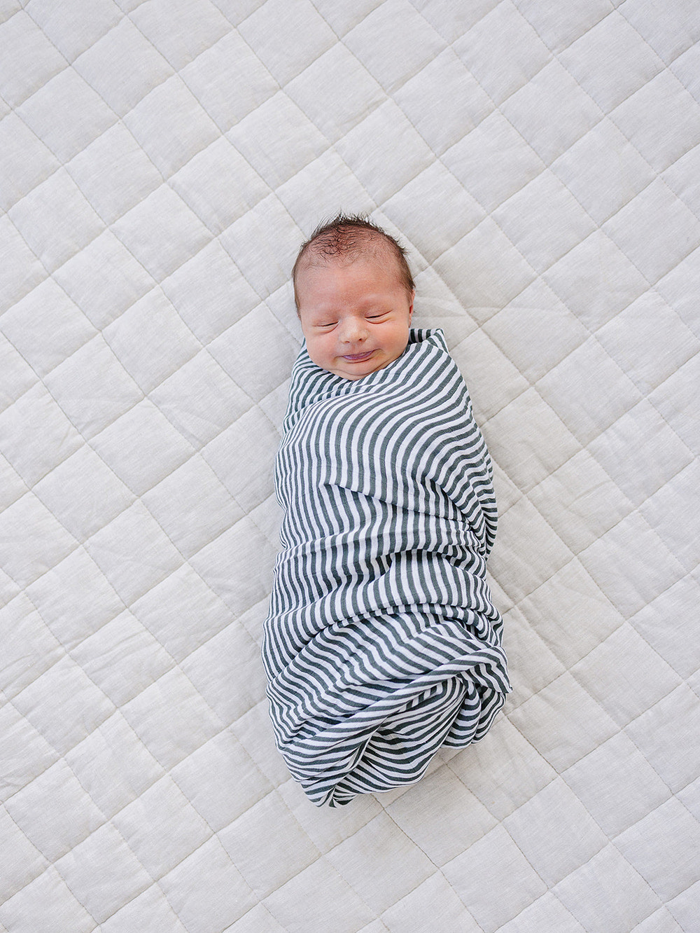 Green Stripes Muslin Swaddle Blanket for babies, soft and breathable, perfect for swaddling and comfort.