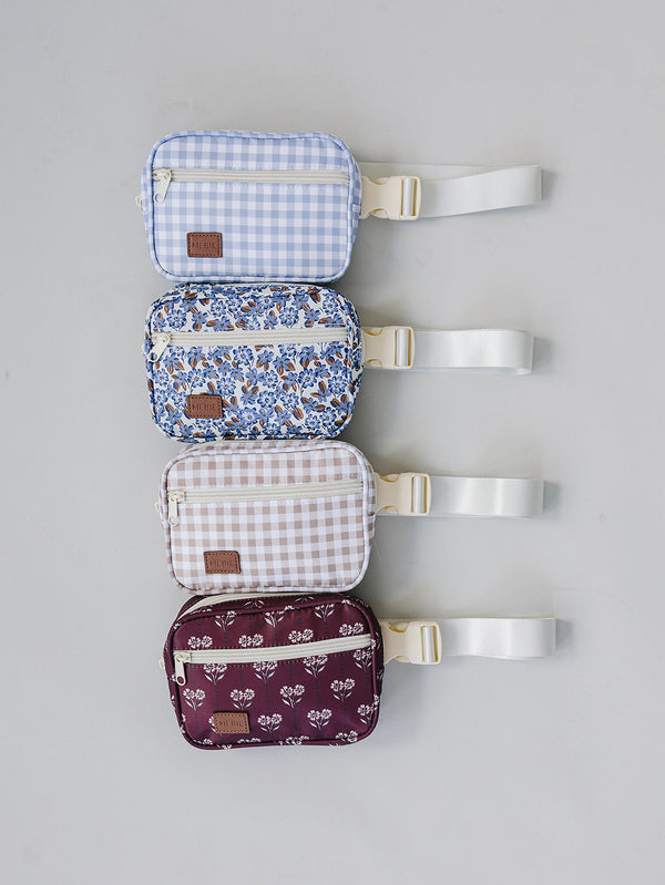 Cottage Blue Floral Fanny Pack