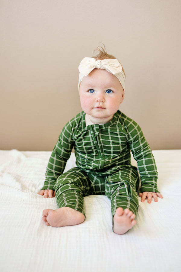 All Spruced Up Bamboo Zippy Romper - Newborn & 0/3m left