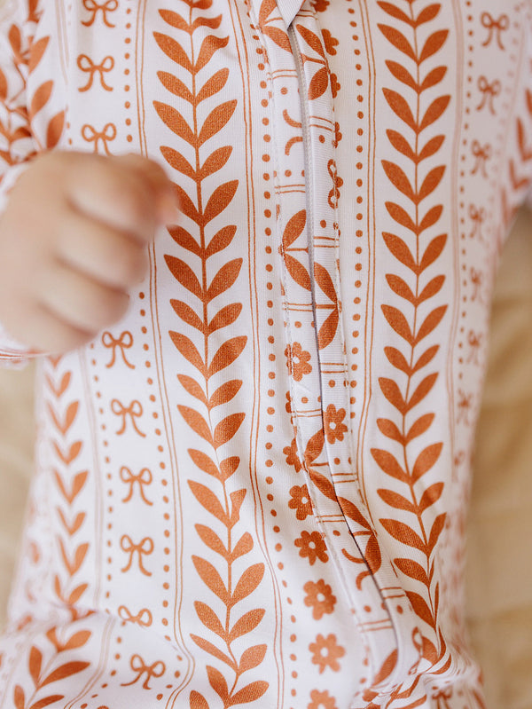 Bamboo Zip Romper | Boho Daisy