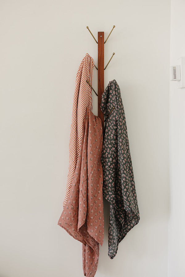 Pink Stripes Muslin Swaddle Blanket