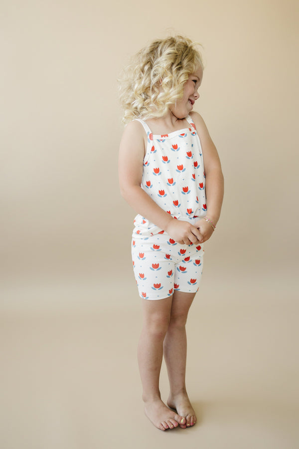 Red White & Blue Tulip Ribbed Bamboo 2pc Tank Set *Sizes 4T-6 left