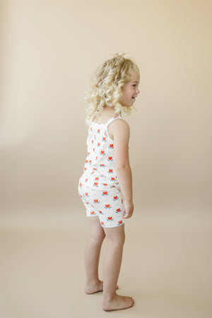 Red White & Blue Tulip Ribbed Bamboo 2pc Tank Set