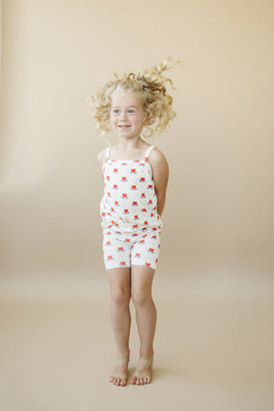 Red White & Blue Tulip Ribbed Bamboo 2pc Tank Set