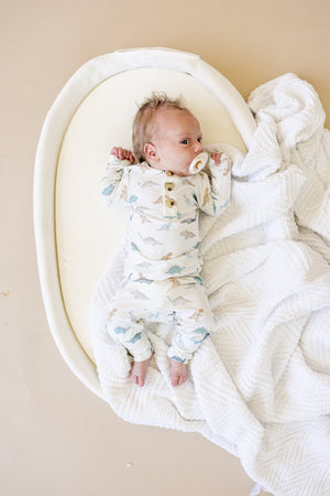 Snugglesaurus 2pc Henley Bamboo Pajamas - Sizes Newborn & Up!