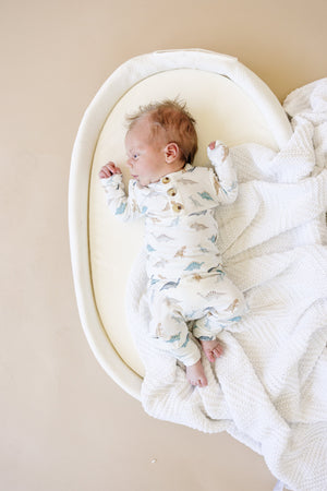 Snugglesaurus 2pc Henley Bamboo Pajamas - Sizes Newborn & Up!