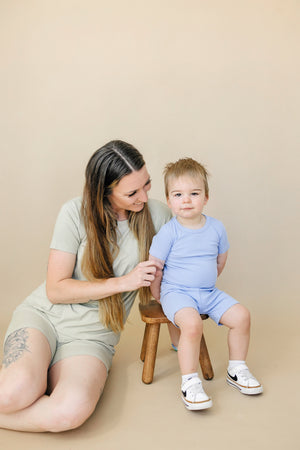 Women's Ribbed Bamboo Pajama Top & Bottoms - sold as separates