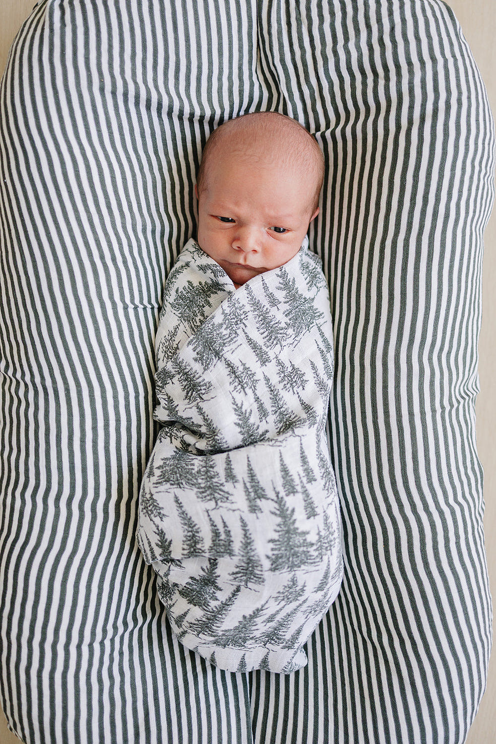 Forest Muslin Swaddle Blanket for babies, soft and breathable, perfect for cozy swaddling and comfort.
